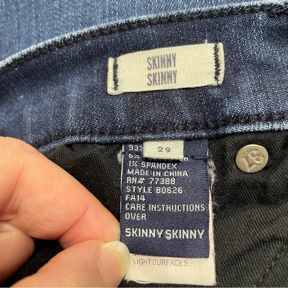 Madewell Skinny Skinny Ankle Zip Dark Wash Denim Jeans Women's Size 29 - Picture 13 of 16